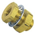 84051 by TECTRAN - Air Brake Frame Coupling - Brass, 1.4 in. Long, 3/8-18 in. Female, 3/8-18 in. Female