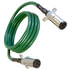 37027 by TECTRAN - ARTICFLEX 7-Way ABS Duty Straight Cable, Green, 8 ft., Metal Plugs, WeatherSeal