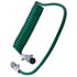 37039 by TECTRAN - Trailer Power Cable - 15 ft., 7-Way, Powercoil, ABS, Green, with Spring Guards