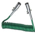 37268 by TECTRAN - 7ATG52TP POWERCOIL - ABS - GREEN - 15 FT - 2 12" LEADS - 4/12 2/10 1/8 - SG