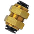 87604 by TECTRAN - Air Brake Air Line Union - 1/4 in. Tube Size, Composite Push-Lock, Bulkhead