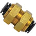 87604 by TECTRAN - Air Brake Air Line Union - 1/4 in. Tube Size, Composite Push-Lock, Bulkhead