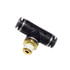 87585 by TECTRAN - Air Brake Air Line Thread Branch Tee - 1/4 in. Tube, Swivel, Composite Push-Lock