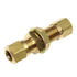 85112 by TECTRAN - Air Brake Air Line Union - Brass, 3/8 in. Tube Size, Bulkhead