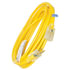 38161 by TECTRAN - Power Outlet Extension Cord Plug - Yellow, 3-Prong Design, 15 AMPS at 20V