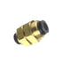 87605 by TECTRAN - Air Brake Air Line Union - 3/8 in. Tube Size, Composite Push-Lock, Bulkhead