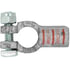 Tectran 5013-2/0P Battery Terminal Battery Cable Clamp - 2/0 Gauge, Orange, Positive, Straight Clamp, Cast Copper