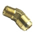 89897 by TECTRAN - Flare Fitting - Brass, 3/4 in. Tube Size, 1/2 in. Pipe Thread, 45 deg. Elbow