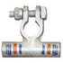 Tectran 5014S-3/P Battery Terminal Battery Connector - 3/0 Gauge, Positive, Flag Clamp, Cast Copper