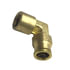 87088 by TECTRAN - DOT Female Elbow Push-Lock Brass Fitting, 3/8" Tube Size, 1/4" Thread Size