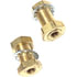 84122 by TECTRAN - Air Brake Frame Coupling - Brass, 1.5 in. Long, 1/8-27 in. Female, 1/8-27 in. Female