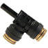 85433 by TECTRAN - Push-On Hose Fitting - 3/8 in. Tube A, 1/4 in. Tube B, 3/8 in. Tube C, Run Tee