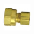 66-6C by TECTRAN - Compression Fitting - Brass, 3/8 in. Tube, 3/8 in. Thread, Female Connector