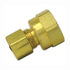 66-6C by TECTRAN - Compression Fitting - Brass, 3/8 in. Tube, 3/8 in. Thread, Female Connector