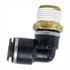 QL136925A by TECTRAN - DOT 90-Deg Male Elbow Push-Lock Swivel Composite Fitting, 5/32" Tube Size, 1/8" Pipe Thread