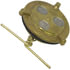 9115 by TECTRAN - Fuel Tank Cap - Brass, 2-1/8 in. dia., Non-Locking, Non-Vented, Male Thread