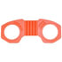 Tectran WZ33L-C Wheel Lug Pattern Tool Zafety Lug Lock Wheel Nut Indicator, 4 1/8 in., Orange, 1.300 in.