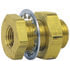 114-86 by TECTRAN - Air Brake Frame Coupling - Brass, 1.5 in. Long, 1/2-14 in. Female, 3/8-18 in. Female