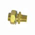 114-84 by TECTRAN - Air Brake Frame Coupling - Brass, 2.25 in. O.A.L, 1/2 in. Male, 1/4 in. Female