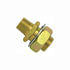 114-84 by TECTRAN - Air Brake Frame Coupling - Brass, 2.25 in. O.A.L, 1/2 in. Male, 1/4 in. Female