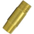 113-H2 by TECTRAN - Air Brake Pipe Nipple - Brass, 1 in. Pipe Thread, 2 in. Long Nipple