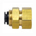 QL1386-4B by TECTRAN - Bulkhead Union Fitting - 1/4 in. Tube, 1/4 in. Thread, Composite, Push-Lock