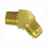 54-12D by TECTRAN - Flare Fitting - Brass, 3/4 in. Tube Size, 1/2 in. Pipe Thread, 45 deg. Elbow