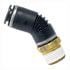 QL1374-6C by TECTRAN - DOT 45-Deg Male Elbow Push-Lock Swivel Composite Fitting, 3/8" Tube Size, 3/8" Pipe Thread