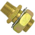 115-86B by TECTRAN - Air Brake Frame Coupling - Brass, 2 in. O.A.L, 1/2 in. Male Thread, 3/8 in. Female Thread