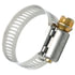 46082 by TECTRAN - 9/16" Worm Gear Stainless Steel Hose Clamp, 3/4" to 1.5" Clamp Range