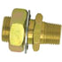 115-86B by TECTRAN - Air Brake Frame Coupling - Brass, 2 in. O.A.L, 1/2 in. Male Thread, 3/8 in. Female Thread