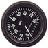 95-0502 by TECTRAN - Speedometer Gauge - Black, 5 in. dia., 0-80 mph/130 kph, Programmable, Red-Orange Pointer