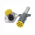 680-E72A by TECTRAN - Trailer Receptacle Socket - 7-Way, Auxiliary, Die-Cast, Screw, Solid Pin Type