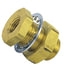 114-88B by TECTRAN - Air Brake Frame Coupling - Brass, 1.5 in. Long, 1/2-14 in. Female, 1/2-14 in. Female