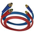 13B12201 by TECTRAN - 3/8" Air Brake Blue Jumper Hose with FLEXGrip-HD Handles, 1/2" LifeSwivel Fittings, 12 ft