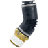 QL137410D by TECTRAN - DOT 45-Deg Male Elbow Push-Lock Swivel Composite Fitting, 5/8" Tube Size, 1/2" Pipe Thread