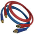 13B15201 by TECTRAN - 3/8" Air Brake Blue Jumper Hose with FLEXGrip-HD Handles, 1/2" LifeSwivel Fittings, 15 ft.