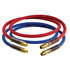 13R12101 by TECTRAN - 3/8" Air Brake Red Jumper Hose, with Spring Guards, 12 ft., 225 PSI