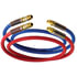 13R12101 by TECTRAN - 3/8" Air Brake Red Jumper Hose, with Spring Guards, 12 ft., 225 PSI