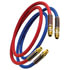 13R15101 by TECTRAN - 3/8" Air Brake Red Jumper Hose, with Spring Guards, 15 ft., 225 PSI