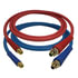13R15201 by TECTRAN - 3/8" Air Brake Red Jumper Hose with FLEXGrip-HD Handles, 1/2" LifeSwivel Fittings, 15 ft.