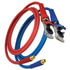 13S12401 by TECTRAN - 3/8" Air Brake Red and Blue Jumper Hoses with FLEXGrip-HD and Aluminum Gladhands, 12 ft. Long