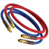 13S15101 by TECTRAN - 3/8" Air Brake Blue and Red Jumper Hose, with Spring Guards, 15 ft., 225 PSI