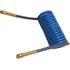 16215BV by TECTRAN - 1/2" V-Line Blue Aircoil with Spring Guards, 1/2 in. Tube OD, 15 ft. Long, 12" Leads