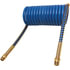 16215BV by TECTRAN - 1/2" V-Line Blue Aircoil with Spring Guards, 1/2 in. Tube OD, 15 ft. Long, 12" Leads