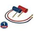 16215BV by TECTRAN - 1/2" V-Line Blue Aircoil with Spring Guards, 1/2 in. Tube OD, 15 ft. Long, 12" Leads