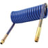 16B15BH by TECTRAN - Vortecx Blue Armorcoil with Brass Handles, 15 ft., 12" x 12" Leads, 1/2" Tube OD