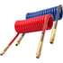 17B15H by TECTRAN - Vortecx Red and Blue Armorcoil Set with Brass Handles, 15 ft., 12" x 12" Leads