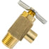 40120-WHD by TECTRAN - Air Brake Air Shut-Off Petcock - Brass, 1/4 in. Male Pipe, , Angle Bib Drain