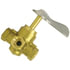 46709 by TECTRAN - Shut-Off Valve - Brass, 3/8 in. Thread, 1-3/8 in. Stem, 3-Way Valve, Female Pipe